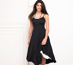 Metalicus Basics collection Easy Slip Dress in black