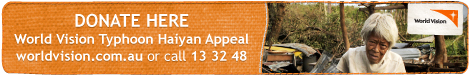 Typhoon Haiyan Appeal banner